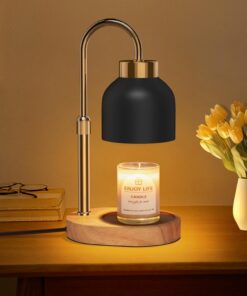 Duftkerze Duftlampe Höhenverstellbar mit Timer Elektrischer Kerzenwärmer Lampe für Schlafzimmer Dekoration