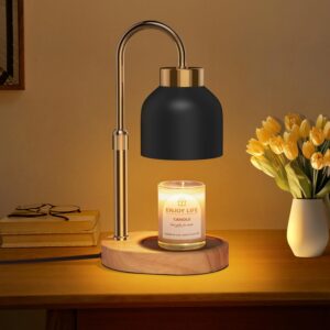 Duftkerze Duftlampe Höhenverstellbar mit Timer Elektrischer Kerzenwärmer Lampe für Schlafzimmer Dekoration