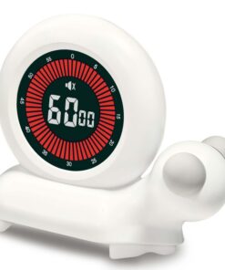 Aluusy Schnecken Visueller Timer Digital für Kinder mit Countup und Countdown Funktion