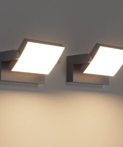 Klighten 2 Stück Warmweiß 3000K 1500 Lumen IP65 Außenwandleuchte für Garten Eingang Terrasse