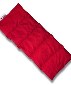 Franzis Nähstube Warmkissen 50x20cm Rot I Dinkelkern IIdeal für Entspannung und Wärme beim Schlafen I 100% Baumwolldecke