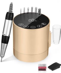 Elektrische Nagelfeile für Gelnägel mit LCD-Display 35000 u/min | Elektrische Nagelfräser für Gelnägel mit Fußpedal 350