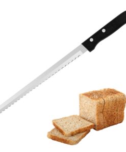 Hochwertiges Küchenmesser für Brot, Brötchen und Baguette mit Wellenschliff | Scharfes Brotmesser 10 Zoll Edelstahl mit