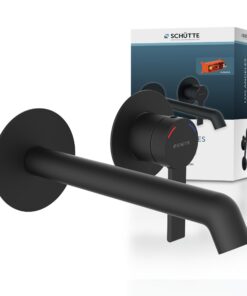 Schütte Los Angeles Waschtischarmatur für Badezimmer, eleganter Wasserhahn mit Mischbatterie, ideal für Unterputz-Montag