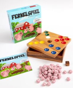 Süße Ferkel Würfelspiel für Familie und Freunde | Familiengeselliges Ferkelspiel - das Würfelwettbewerb für alle Alters