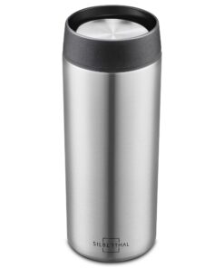 SILBERTHAL Thermobecher Keramik – Warmhaltefunktion – 350ml – Bis zu 6 Stunden warm – Edelstahl – Zumnehmen – Kaffeebech