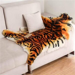 Tiger Area Rug Chic Style Leopard Skin Printed Rugs Soft Plush Eco-Friendly Fits Living Room Bed Room Couch Decor Austra