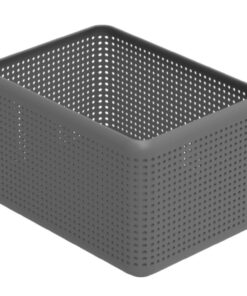 Rotho Madei Anthrazit Aufbewahrungskorb BPA-frei 13l für Speisekeller und Küchen-storage (3|6 x 2|8 x 18.8 cm) Rotho M