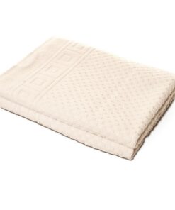 Carenesse 2er Duschtuch-Set 70 x 140 cm – 100% ungebleichte & ungefärbte Baumwolle (Öko‑Tex 100) – extra saugstark & wei