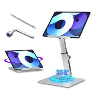 Zhixifan 360 Grad Drehbarer Tablet Halter - Verstellbare Aluminiumlegierung Ständer, Hohlwärme Dissipation, Doppelte Höh