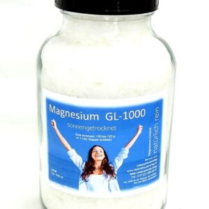 Magnesium-Chlorid Granulat - Rein und schnell verwertbar - für Athleten - LABORGEPRÜFT & LEBENSMITTELREIN - 1000ml Glas