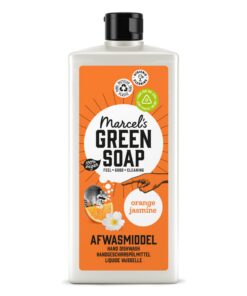 Marcel's Green Soap Spülmittel Orange & Jasmin - Umweltfreundlich, Vegan, 97% biologisch abbaubar - 500 ml - A.I.S.E. Ch
