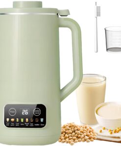 Automatische Sojamilch-Maschine 600ml mit 12-Stunden-Zeitplaner und 9-Funktionen, Almond-Milchmaschine White