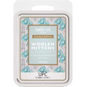 CANDLE-LITE Duftwachs Melts für Deine Duftlampe - Woolen Mittens (56g) - Kuscheliger Winterduft für Dein Zuhause - 6 Duf