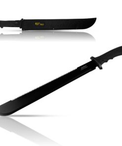 Xforst Machete MTB Sägeblatt 60,5 cm | Rutschfestes Gummi-Griff, Feststehende Klinge | Outdoor Survival Bushcraft