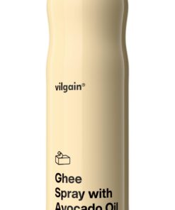 Vilgain Ghee Spray mit Avocadoöl | Laktosefrei zum Kochen & Backen | BRC-zertifiziert, herzgesund, Geschmacks-Harmonie,