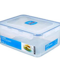 Lock & Lock HPL836 Rechteckiger Aufbewahrungsbehälter 5,5 L Klar/Blau