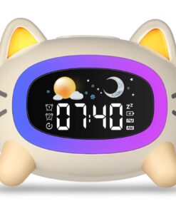 Uplayteck Kinder Schlaftrainer Digital Mit Soundmaschine Buntes Licht Timers Funktion