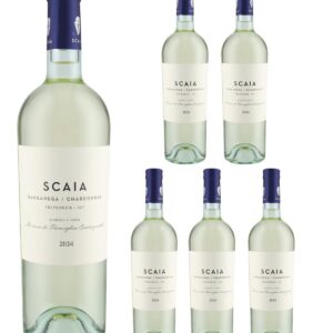 Scaia Bianca IGT 2024 - Weißwein aus Venetien - 6 x 0,75 l - Cuvée aus Garganega & Chardonnay - inklusive Vinizia Weinau