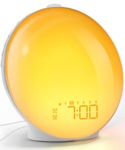 Dekala Sonnenaufgang Wecker Lichtsimulation, Natürliche Klänge FM-Radio, für Erwachsene & Kinder