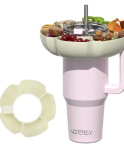 WATERSY Snackschale für Stanley Cup 40oz Snackteller mit 5 Fächern (Beige) KEINE BECHER WATERSY Snackschale Stanley Cup