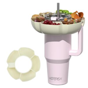 WATERSY Snackschale für Stanley Cup 40oz Snackteller mit 5 Fächern (Beige) KEINE BECHER WATERSY Snackschale Stanley Cup