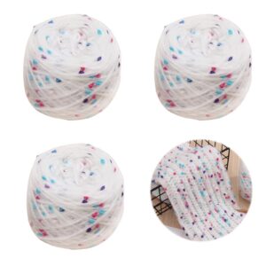 3 Pack Dickes Häkelgarn für Handstrickprojekte(Flauschiges Acryl zum Herstellen von Schals)