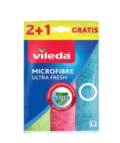 Vileda Mikrofasertücher UltraFresh - antibakteriell bereinigt für Diehäute | Vileda Mikrofasertücher 3er Set UltraFresh