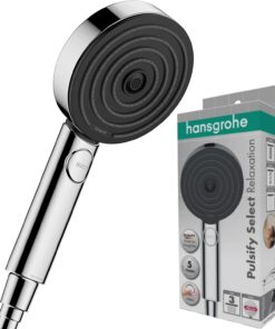 Hansgrohe Pulsify Select S - Duschkopf, 3 Strahlarten, Relaxation Version, runde Dusche (105 mm), Antikalk-Funktion, Chr