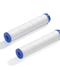 EASYmaxx Ersetzungsfilter für Duschkopf | 2er Set | PP-Baumwoll-Filter mit Mineralkugeln | Perfekt für kalkhaltiges Wass