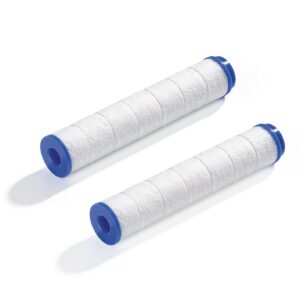 EASYmaxx Ersetzungsfilter für Duschkopf | 2er Set | PP-Baumwoll-Filter mit Mineralkugeln | Perfekt für kalkhaltiges Wass