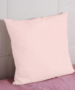 Pizuna Luxuriöser Soft-Satin Kissenbezug 80x80 cm Helles Rosa, 800 Fadenzahl.Langstapel Baumwolle, Oeko-Tex Standard 100