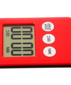 LIFKOME Küchentimer Digital mit Countdown-Funktion Für Backen Und Kochen Rot Und Leicht Dekorativ Und Praktisch Für Jede