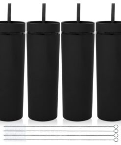 Volhoply 600 ml dualer Wand Trinkbecher Viererpack - BPA-frei, Matte Pastellfarben, perfekter Geschenk für Reise und Off