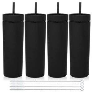 Volhoply 600 ml dualer Wand Trinkbecher Viererpack - BPA-frei, Matte Pastellfarben, perfekter Geschenk für Reise und Off