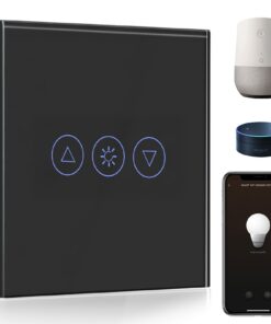 BSEED Smart Dimmer Lichtschalter - Wifi Smart Led Dimmer mit Amazon Alexa für Wohnzimmer (Erforderlich NeutralDraht) |