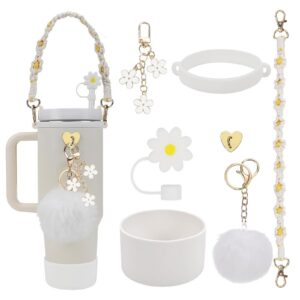 Stanley Cup Zubehör Set - Wasserflasche Griff Riemen, Silikon Stanley Cup Stiefel, Stanley Cup Zubehör für 800-1100ml Tu