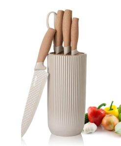 **6-teiliges Antihaft Rutschfestes Edelstahl-Kochmesser-Set für Küche und Restaurant- und Picknick-gebrauch mit Univers