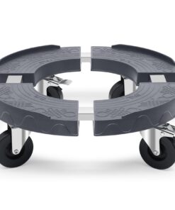 Humagineer Rollbrett Pflanzen Tragkraft 220KG, Schwerlast-Pflanzenroller für Outdoor und Indoor, Grau