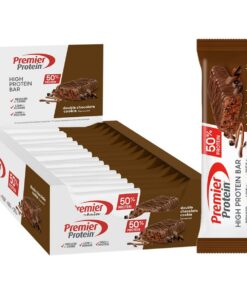 Premier Protein - High Protein Bar - Double Chocolate Cookie - Low Sugar - Low Carb - Palmölfrei