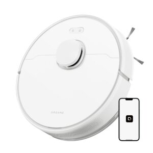 Dreame D9 Max Gen2 Staubsaugerroboter - 6000Pa Saugleistung, Bewegliche Bürste, Ideal für Teppiche und Hartböden, Weiß