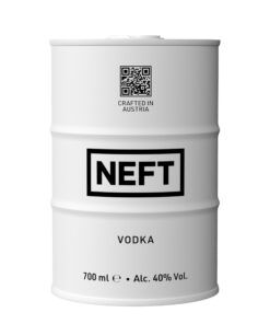 NEFT Ultra-Premium Vodka aus Österreich – Alpen-Quellwasser & Roggen | Weich, rein & stylisch | 70 cl Bruchsicher | Idea
