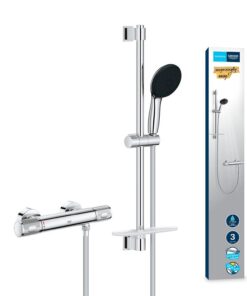 GROHE Precision Feel Duschset, Wassersparung, Thermostat, 8l Pro Min