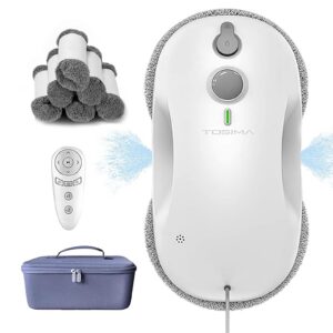 Tosima W3 Fensterreiniger với Automatischer Sprüher in Zwei Richtungen und Dreifachem Sicherheitssystem, 3800 Pa Sauglei