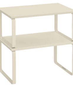SONGMICS Gewürzregal, erweiterbares Küchen-Organizer-Set, für die Küche, schirmt optimale Speicherung an, stapelbar und