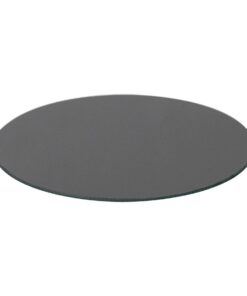 Harbour Housewares Rundes Glashackungsbrett 30cm Schwarz
