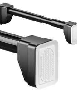 Teleskopstange Schwarz 310-400cm Klemmstange Edelstahl Obstelsatz Vorhange Ständer Wohnzimmer Badezimmer