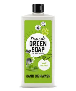Marcel's Green Soap Spülmittel Basilicum & Vetiver - Umweltfreundlich, Vegan, 97% biologisch abbaubar - 500 ml A.I.S.E.