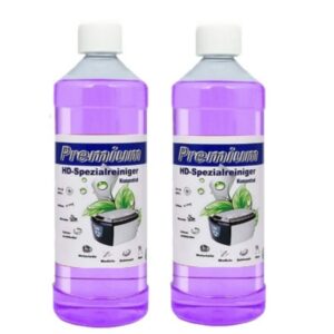 Premium Ultraschallreiniger Konzentrat 2 x 1 Liter - Optimale Brillenreinigung für Professionelle und Hobbyisten | Prem