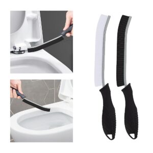 TQRR Fugenreinigungsbürste - Hartborste Für Haushalt, Badezimmer, Küche (2 Stück, Schwarz) TQRR Toilettenbürste - Hart